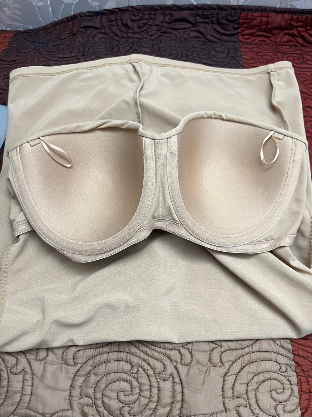 Flexees Nude Strapless Slip Chemise - Picture 5 of 5